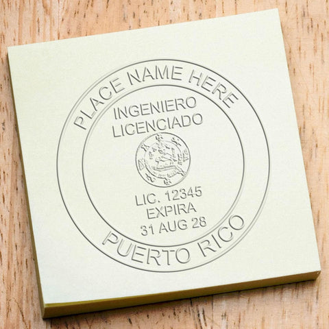 Puerto Rico Engineer Seal Impression