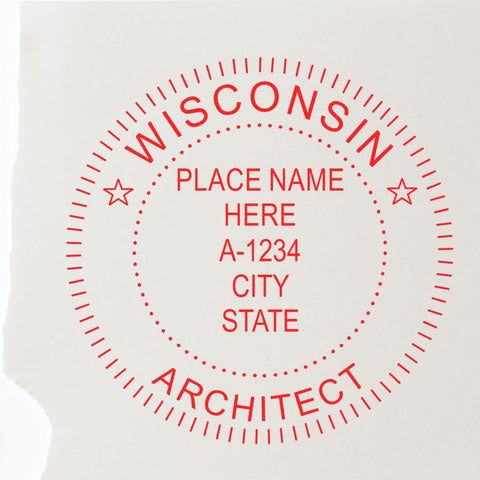 Wisconsin Architect Stamped Image