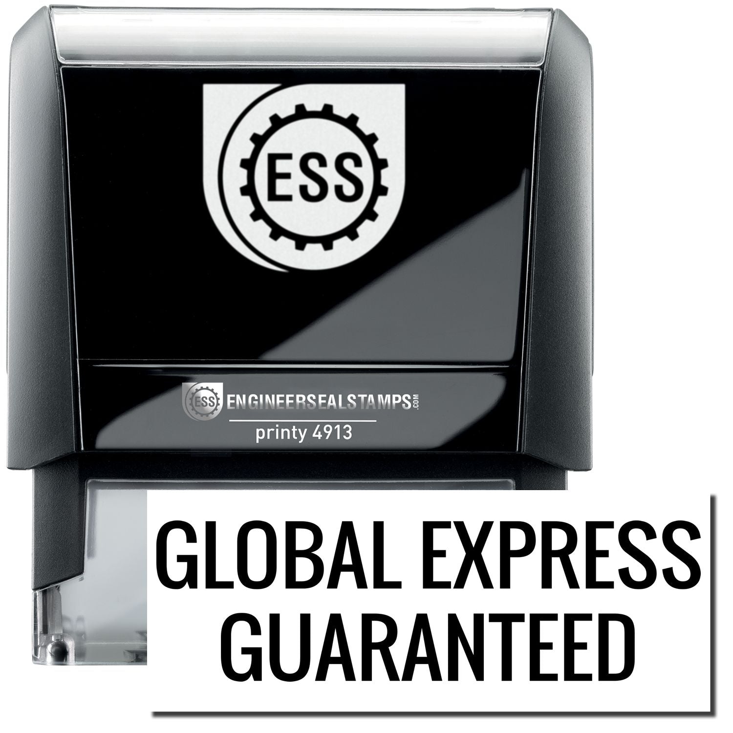 Global Express Guaranteed Large Hand Stamp | Engineer Seal Stamps