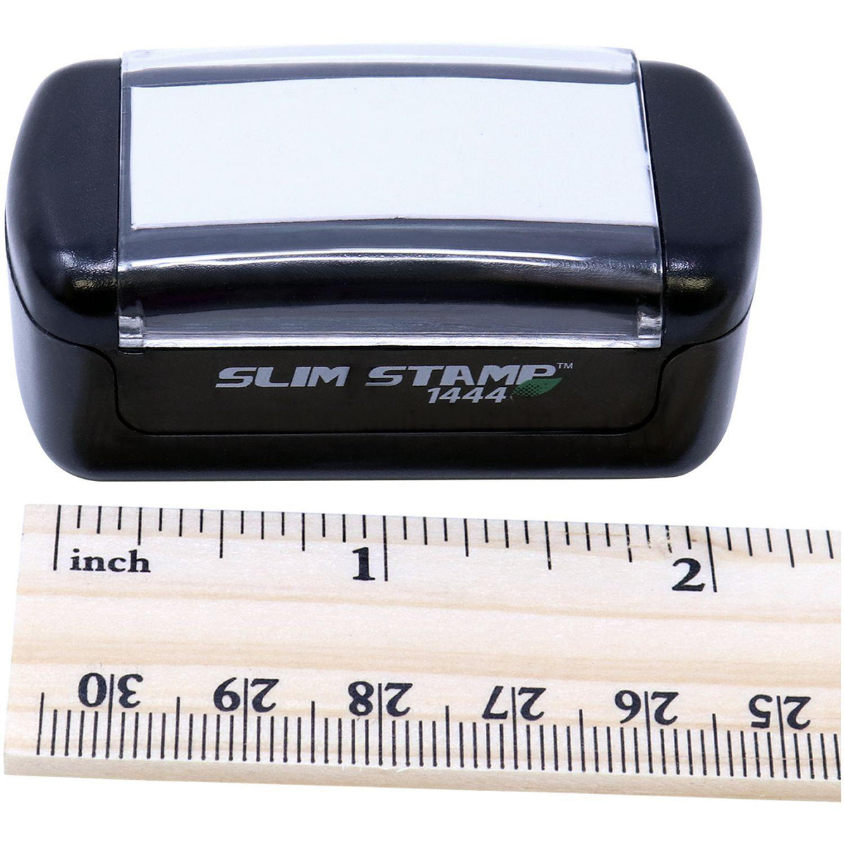 Measurement Slim Pre Inked Retained Stamp with Ruler