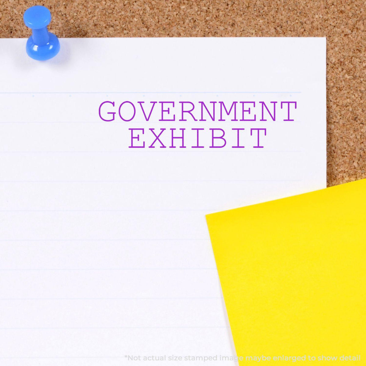 Government Exhibit Rubber Stamp In Use Photo