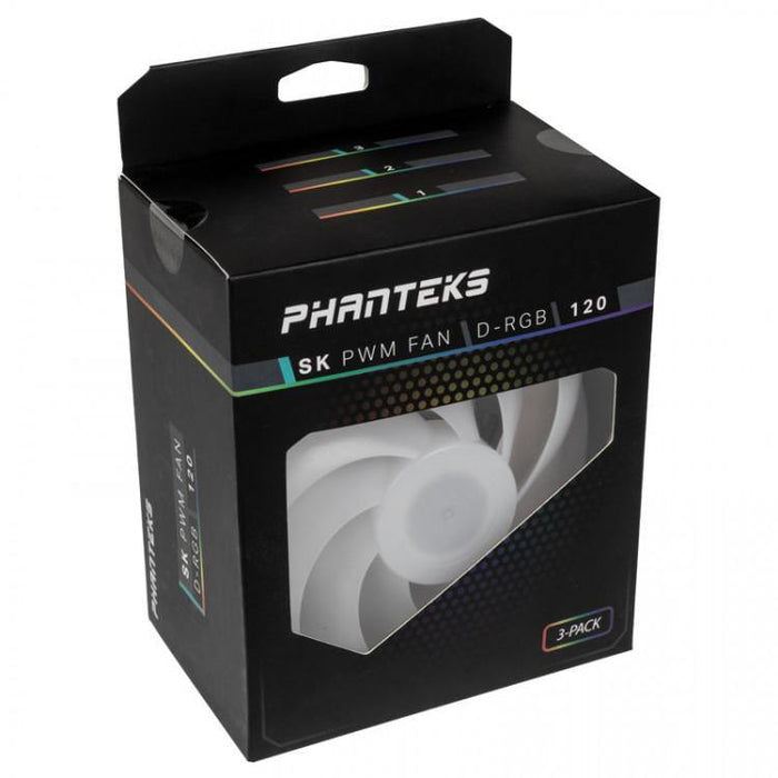 Phanteks SK120 Black ARGB 120mm PWM Fan Triple Pack