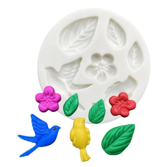 Assorted Large Flowers - Silicone Mold –
