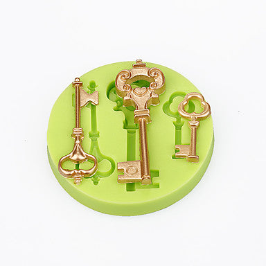 Heart Lock Padlock Key - Silicone Mold –