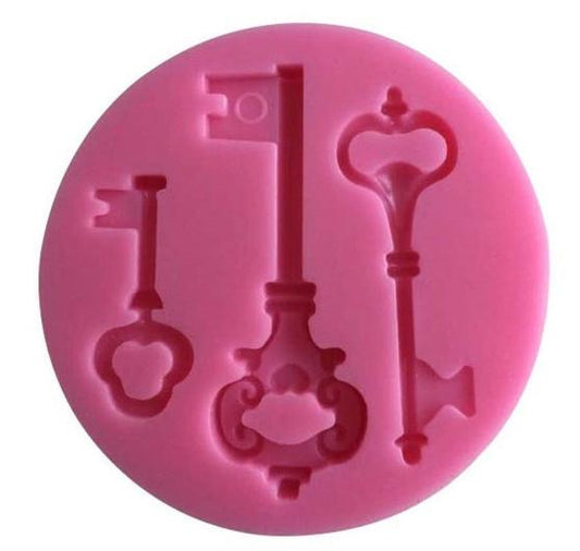 Heart Lock Padlock Key - Silicone Mold –