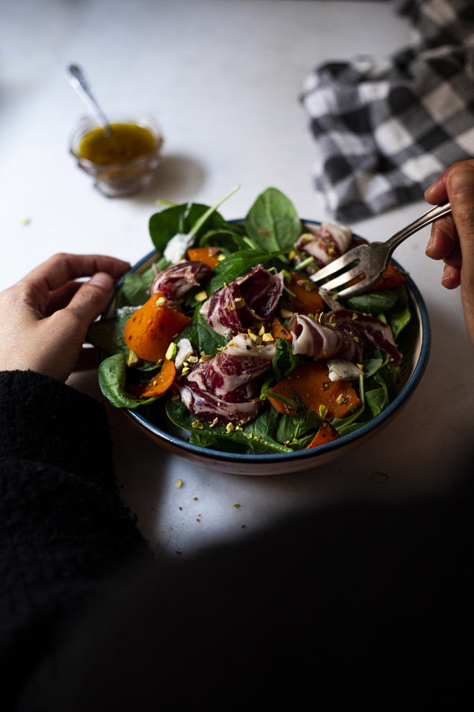 Salade d'épaule de jambon ibérique 100% nourri aux glands Marcelino - Marcelino Ibéricos