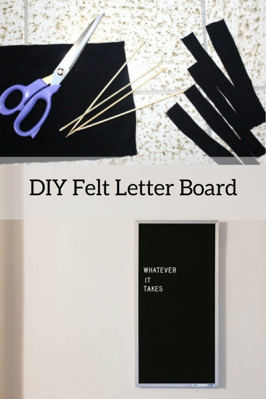 DIY Felt Letter Board
