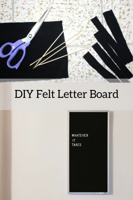 Easy and Cheap DIY Felt Letter Board Tutorial