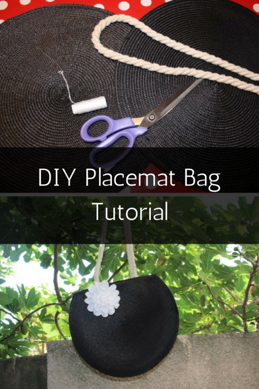 DIY placemat bag