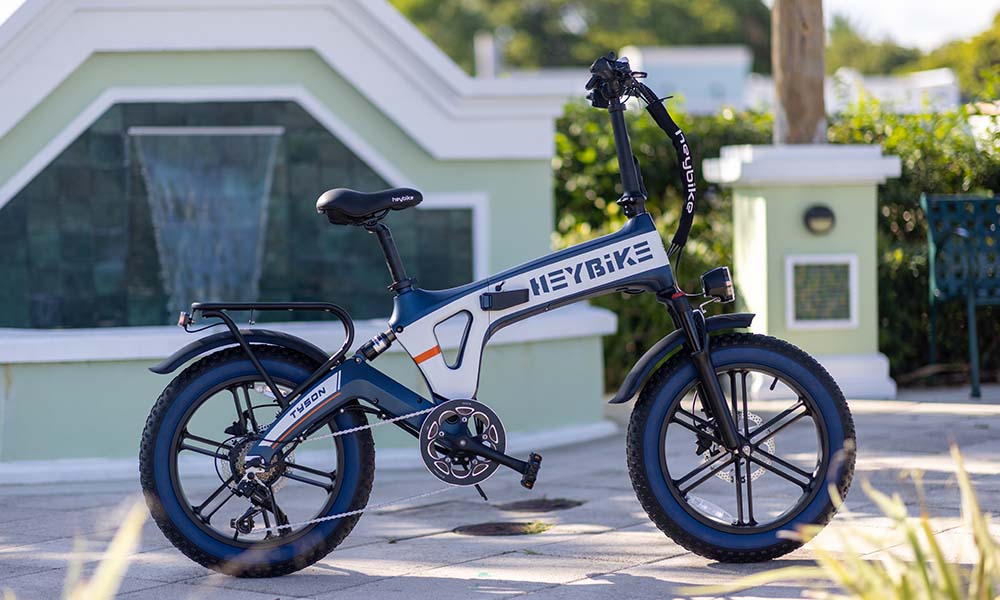 close-up view of Tyson ebike