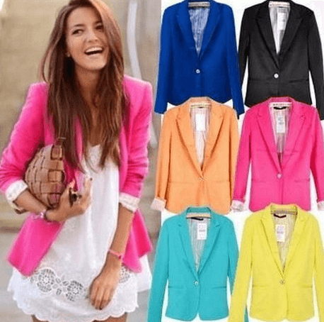 Women in Colorful Blazers for the  Modest dresses and outfits blog