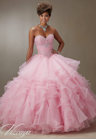 Organza Quinceanera dress and Formal Dress at Fashion-Wiz