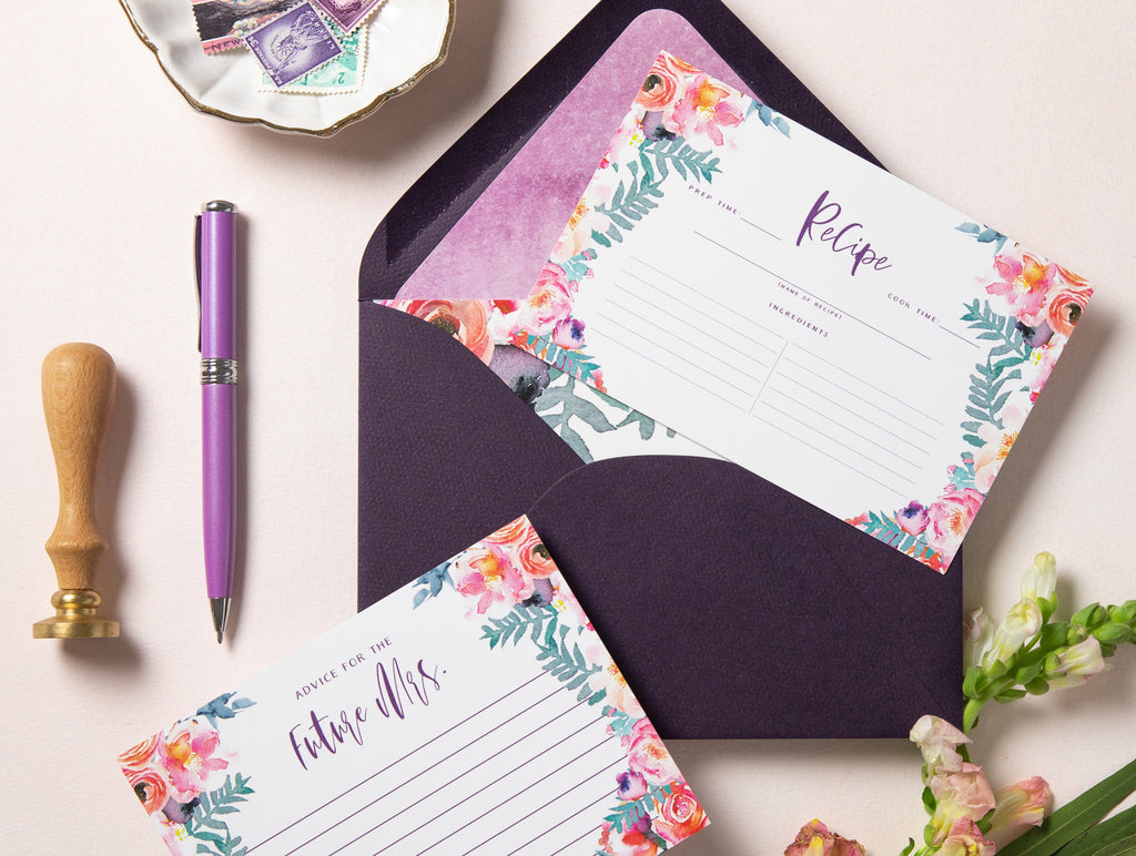 Recipe Cards for Bridal Shower: Touching Keepsakes for the Bride-to-Be | DIGIBUDDHA