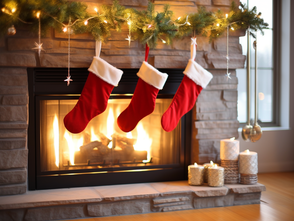 How to Decorate a Fireplace Without Mantel for Christmas: Sparkle Your Hearth | DIGIBUDDHA