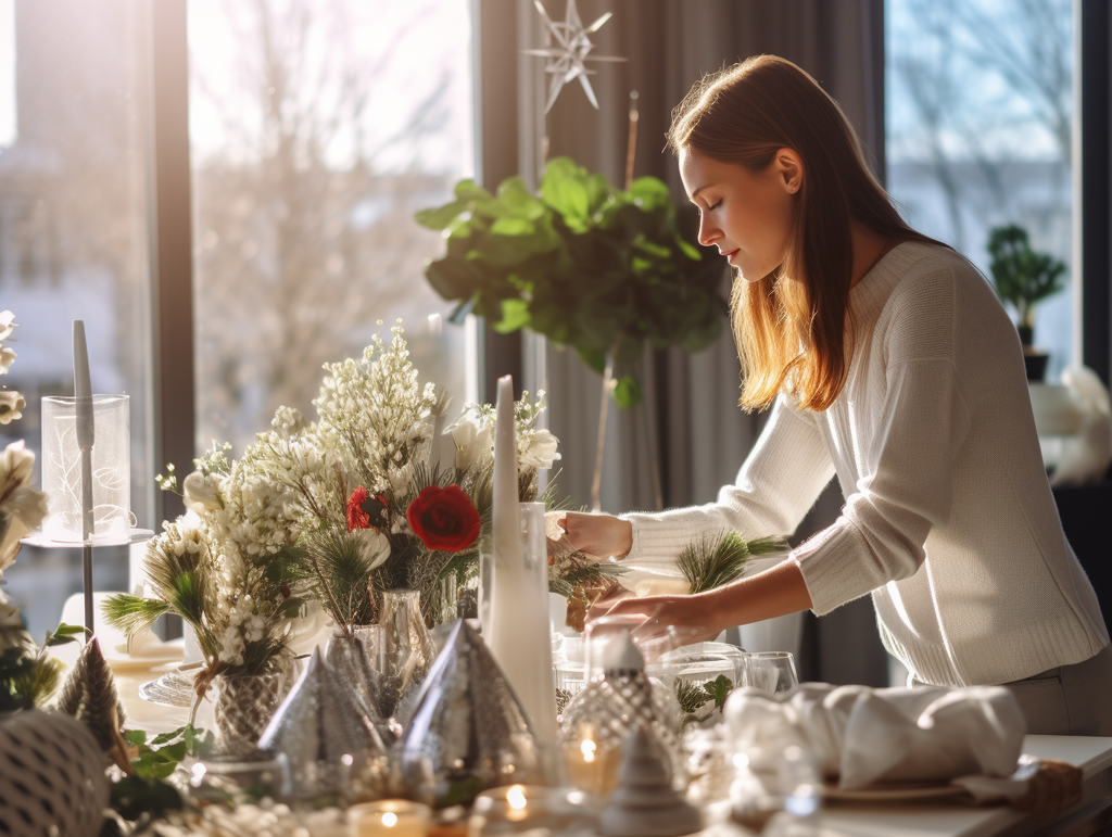 How to Make a Christmas Centerpiece with Greenery | DIGIBUDDHA