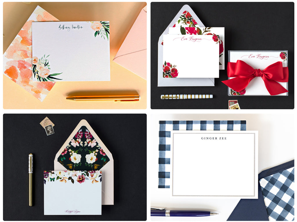 Beautiful custom personalized stationery notecards by Digibuddha