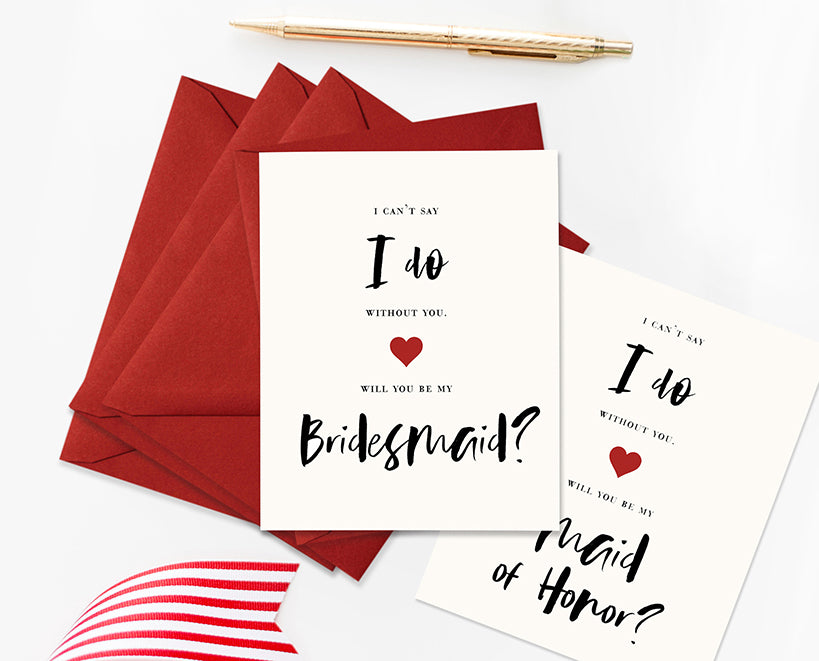 Bridal Party Proposal Cards: Pop the Question To Your Best Gals | DIGIBUDDHA