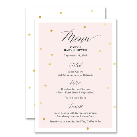 Baby Shower Menus Digibuddha