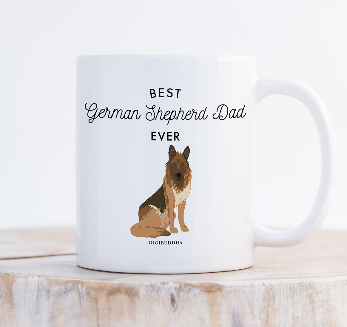 german shepherd dad mug