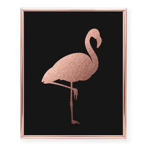 Flamingo Foil Art Print