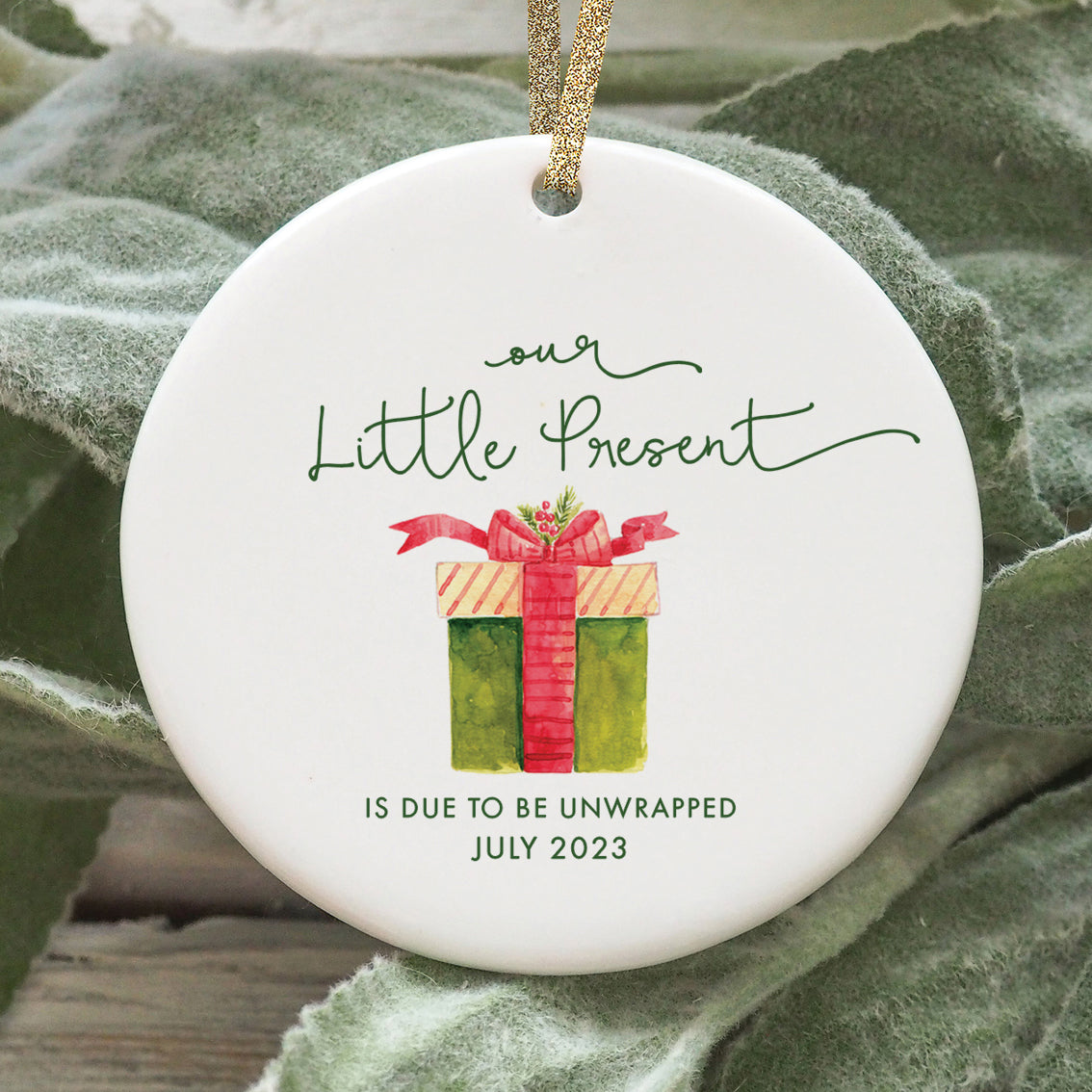 Expecting Parents Christmas Ornament, Personalized | 248 – Digibuddha