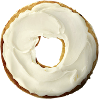 Bagel with cream cheese