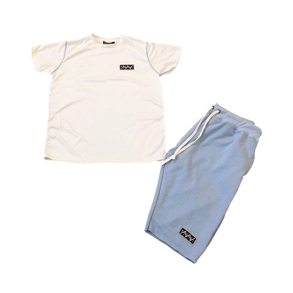 Noble Vices Shirt Shorts Set - Baby Blue