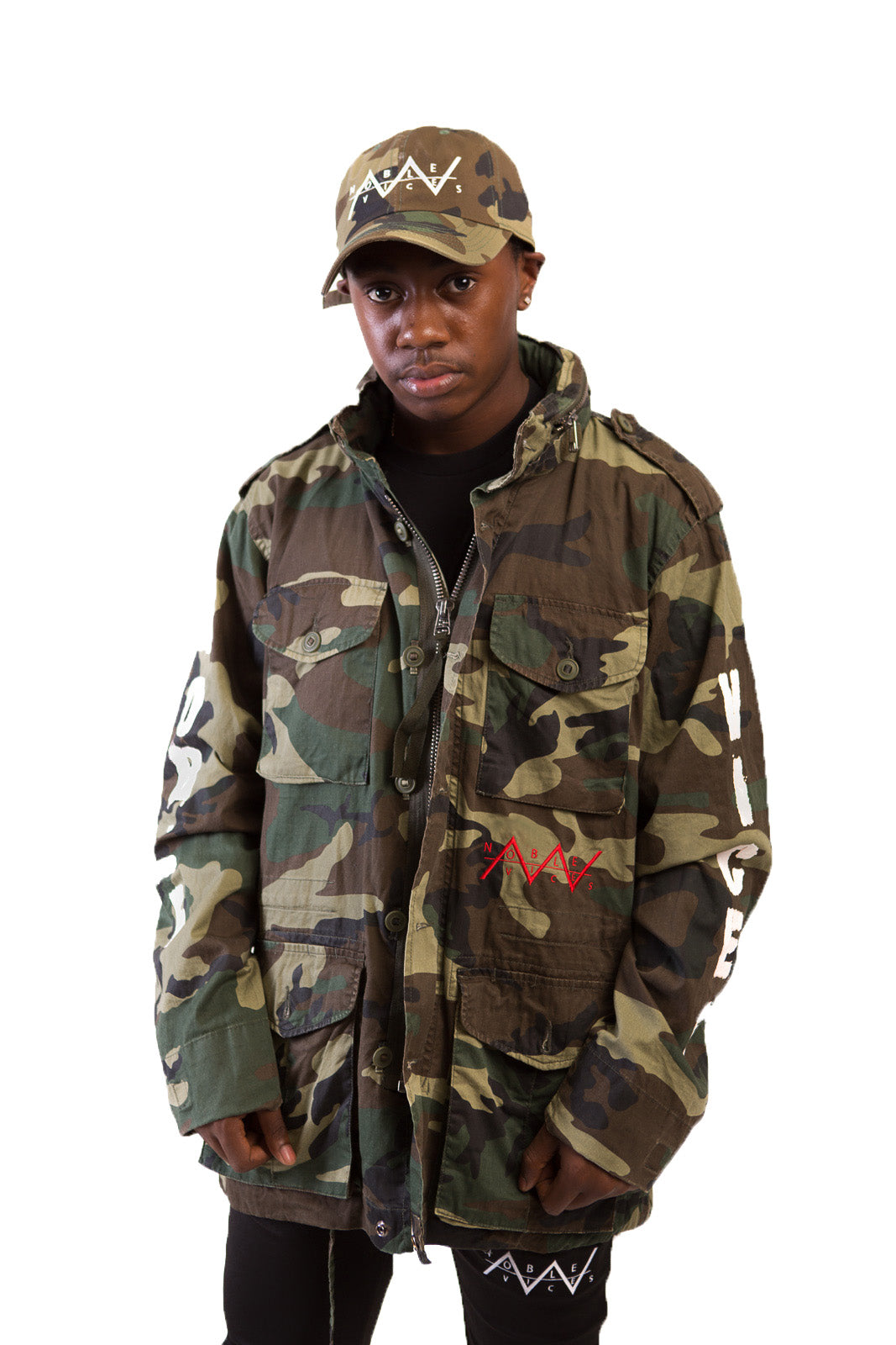 Noble Vices Lightweight Custom Painted Camo Jacket