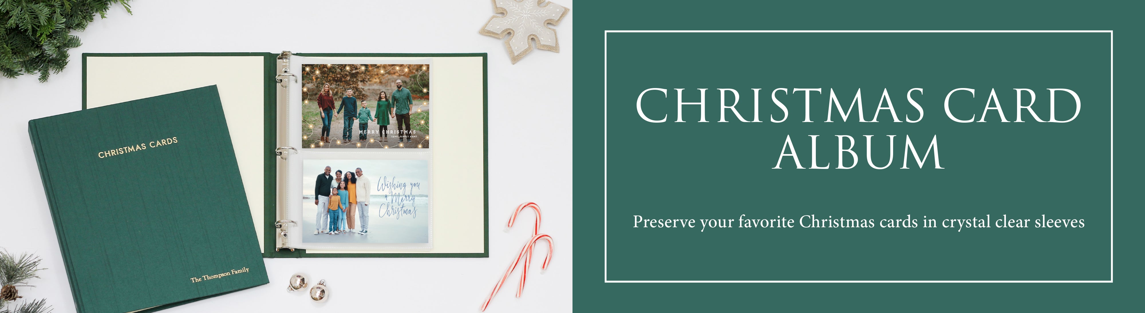 Christmas Card Album - Rag & Bone Bindery