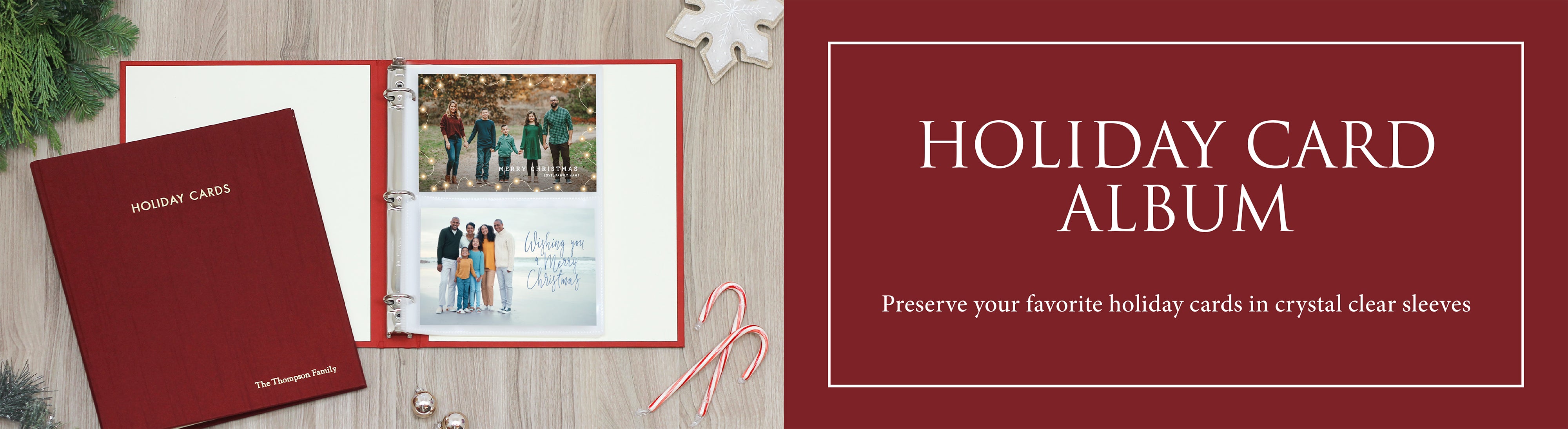 Christmas Card Keeper, Personalized Wedding Photo Album Binder – Cades and  Birch