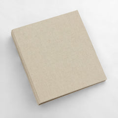 Large 8x10 Blank Page Journal, Cover: Natural Linen