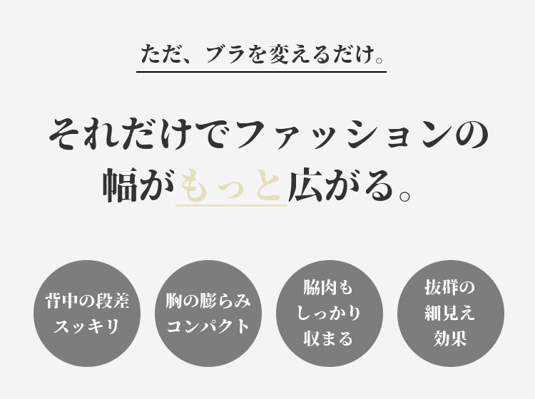 小さく見せるブラ ファッションを楽しめる ヴェーミア