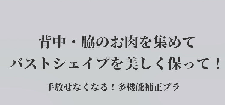 ヴェーミアフロントホックブラ 贅肉キャッチ