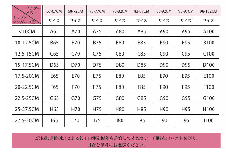 脇高補正ブラ サイズ選び