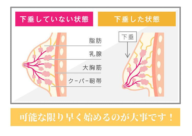 ノンワイヤーブラ バストケア