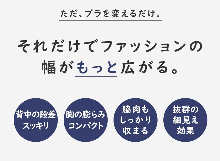 VEIMIA小さく見せるブラ おしゃれを楽しむ