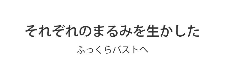 シームレス補正ブラ ふっくらバストへ