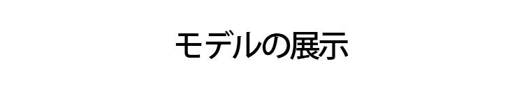 シームレス補正ブラ モデルの展示