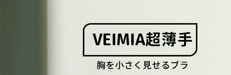 胸を小さく見せるブラ 超薄手 VEIMIA