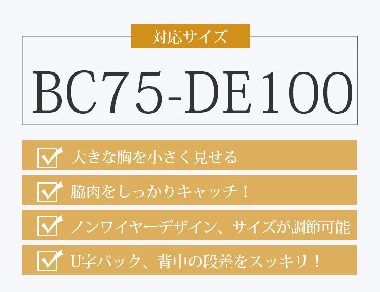 小さく見せるブラ 大きいサイズ