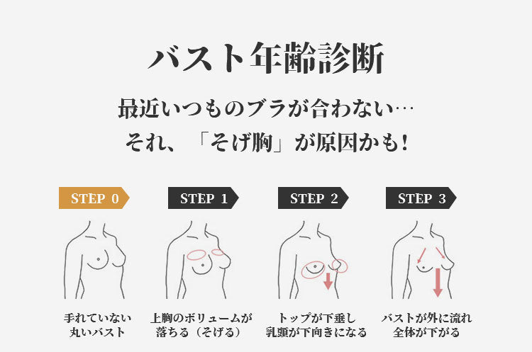 シームレス前開きブラ バスト年齢診断 ヴェーミア