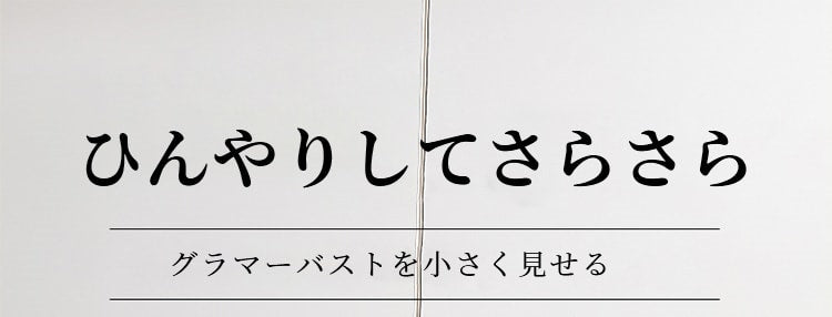 小さく見えるブラ ひんやりしてさらさら ヴェーミア