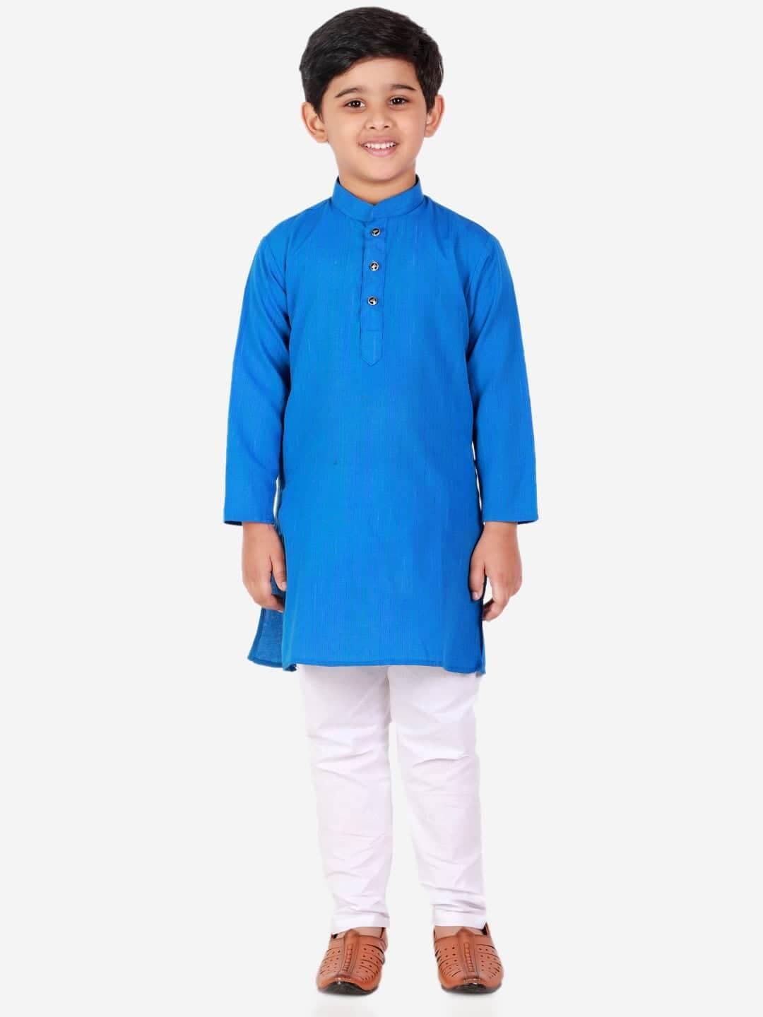 Ethnic Kurta Pajama For Kid's & Boys | Yellow Kurta Pajama Set #S-114