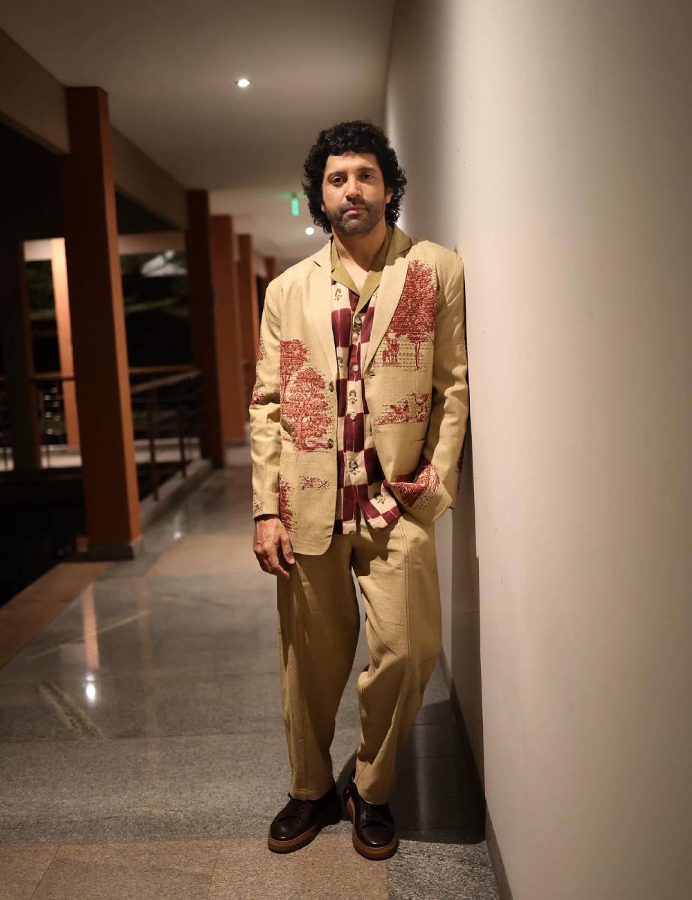 Farhan Akhtar in Oversized Blazer Set