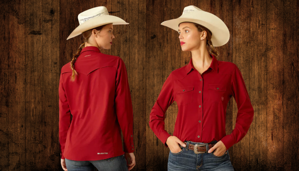 Ariat Women's VentTEK Stretch Sun Dried Tomato Shirt