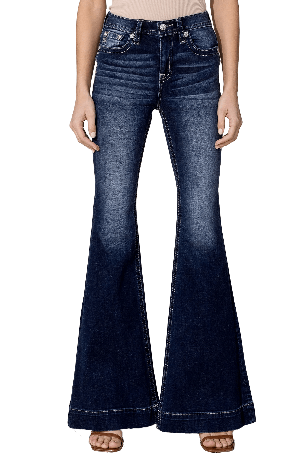 Miss Me Women's High Rise Flare Jeans
