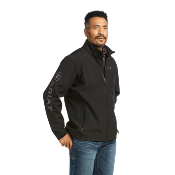 Ariat Men's Team Logo Mexico Black Softshell Jacket AriatTEK