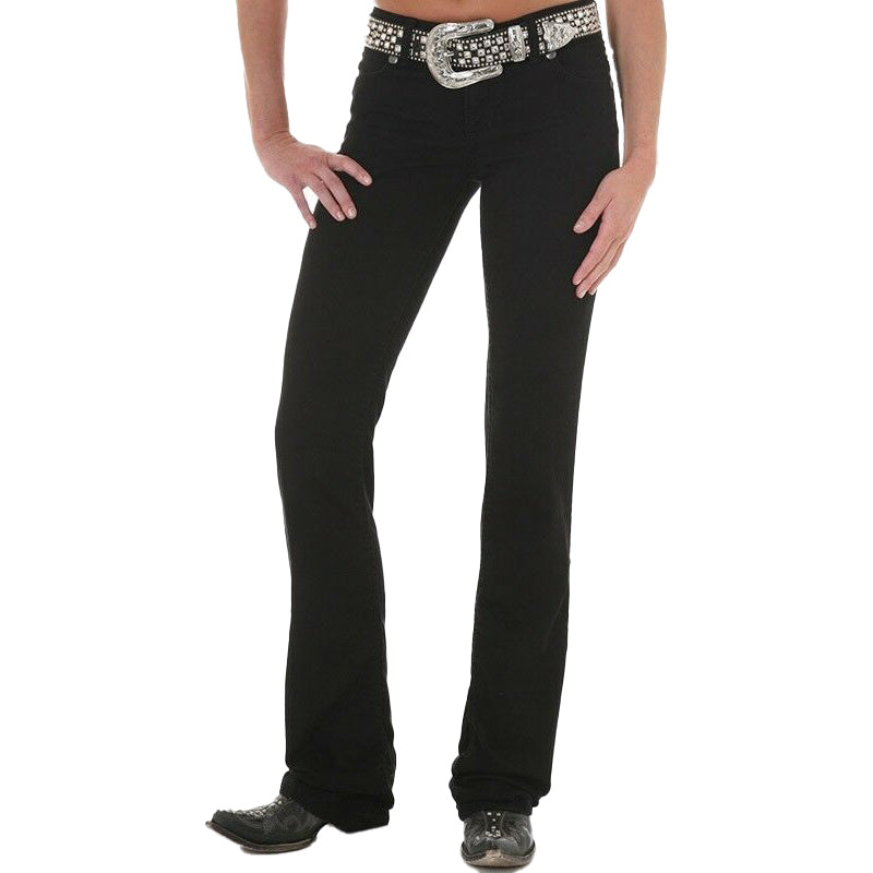 Wrangler Booty Up Low Rise Black Jeans
