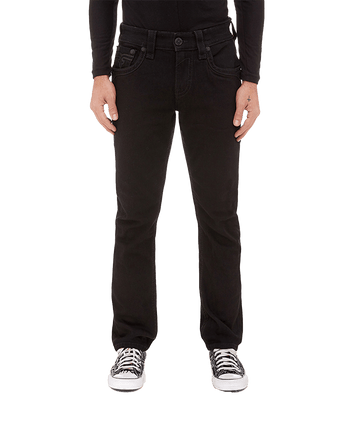 Rock Revival Triton Slim Straight Stretch Jean in Black for Men