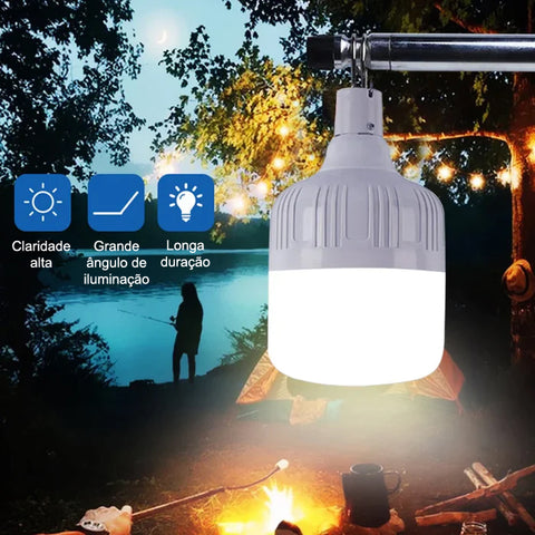 Lâmpada ConectBrilho - gigante magazine- lamapada de led- lampada led-lampada de led recarregavel-lampada usb-lanterna recarrregavel-